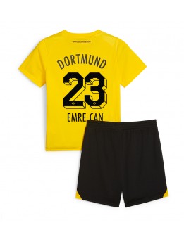 Borussia Dortmund Emre Can #23 Heimtrikotsatz für Kinder 2023-24 Kurzarm (+ Kurze Hosen)